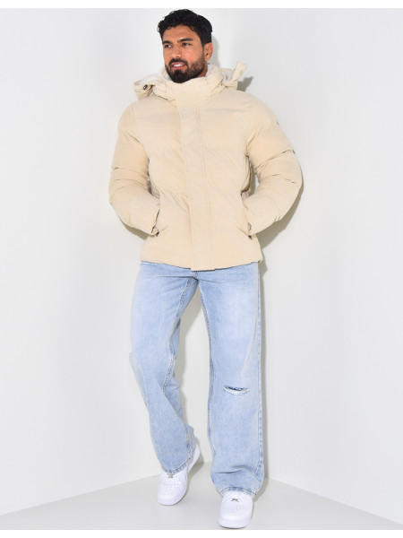 Doudoune bi-matière