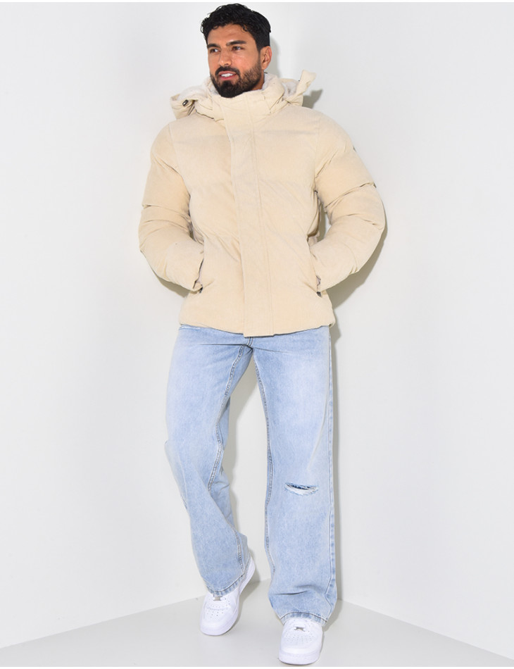 Doudoune bi-matière