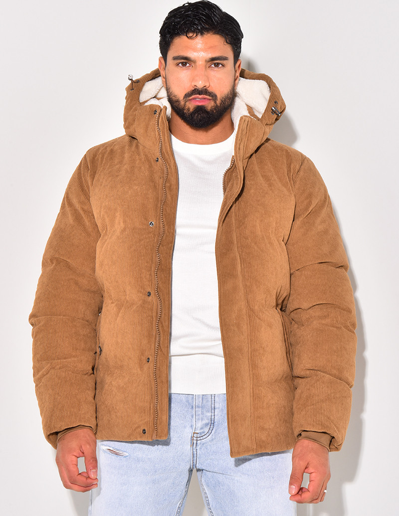 Doudoune bi-matière