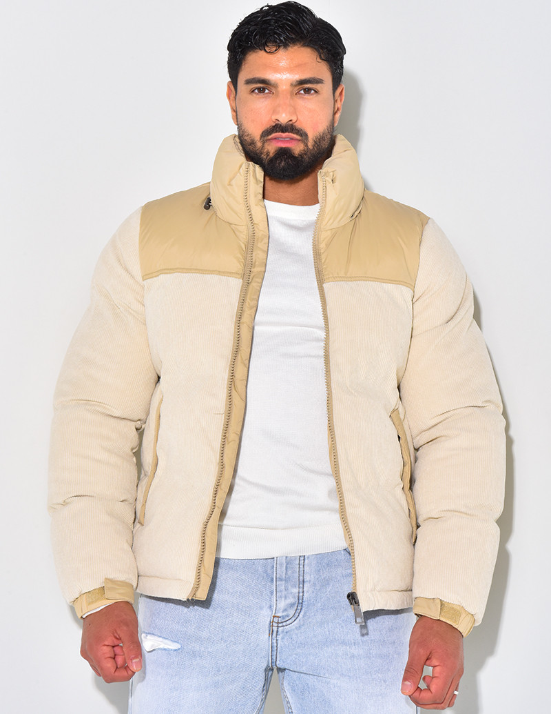 Doudoune bi-matière