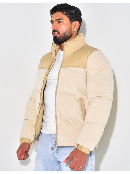 Doudoune bi-matière