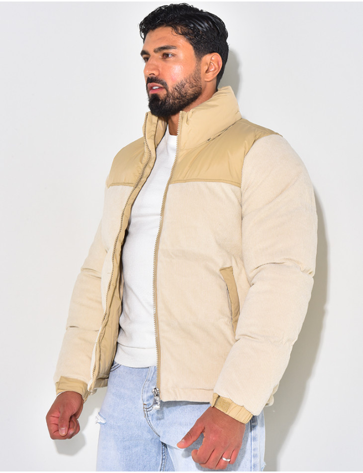 Doudoune bi-matière