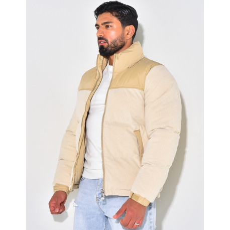 Doudoune bi-matière