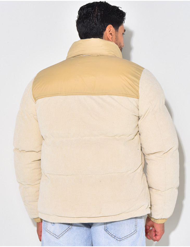 Doudoune bi-matière