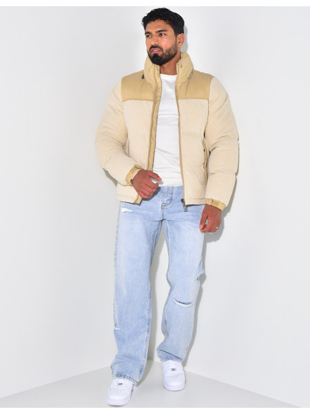 Doudoune bi-matière