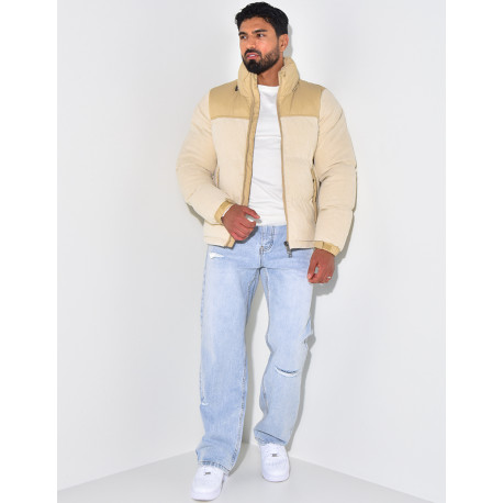 Doudoune bi-matière