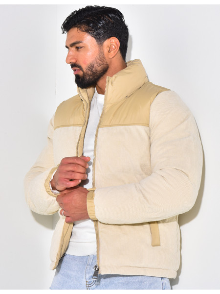 Doudoune bi-matière