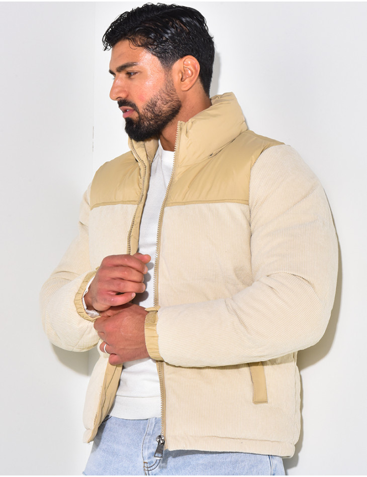 Doudoune bi-matière