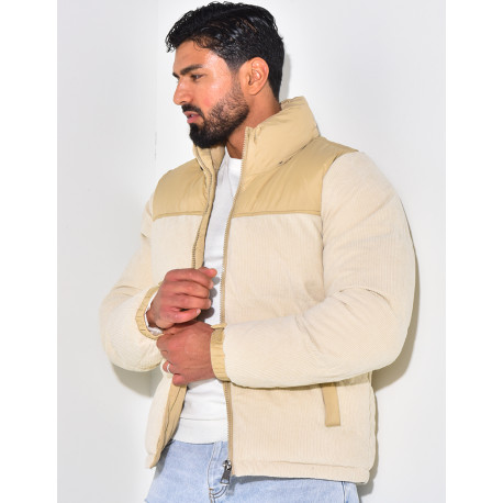 Doudoune bi-matière