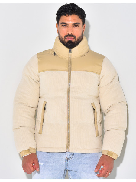 Doudoune bi-matière