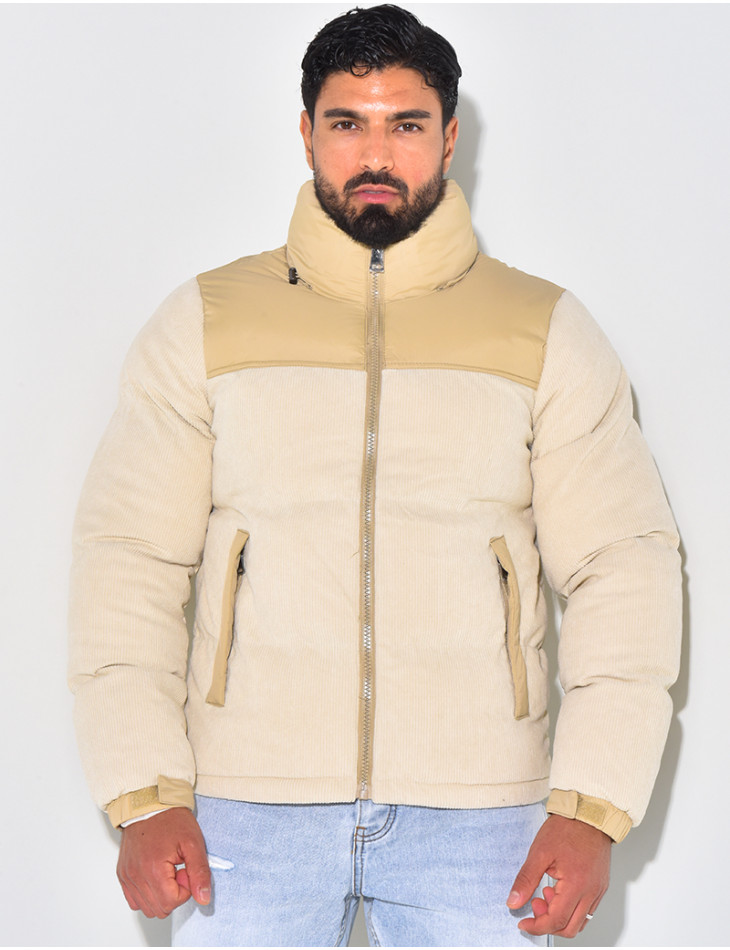 Doudoune bi-matière