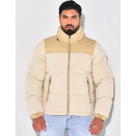 Doudoune bi-matière