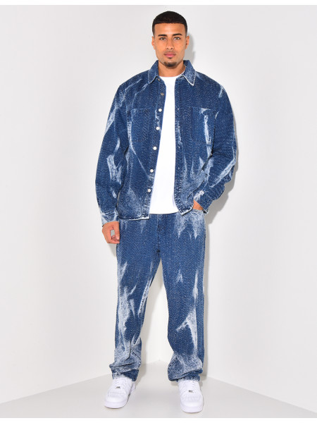 Ensemble pantalon et chemise en jeans