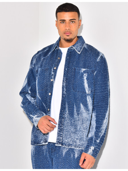 Ensemble pantalon et chemise en jeans