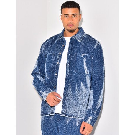 Ensemble pantalon et chemise en jeans