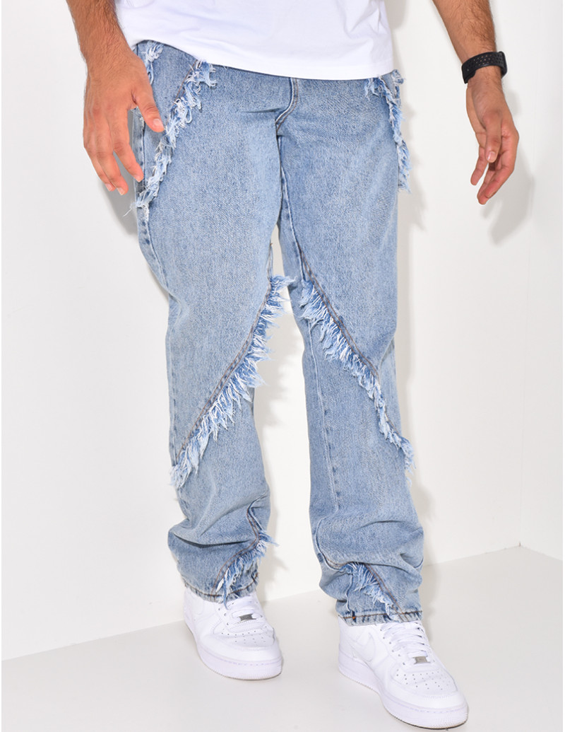 Jeans à franges