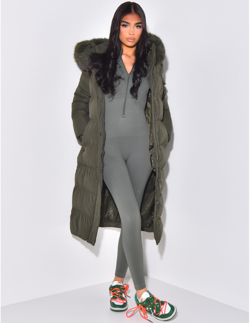 Doudoune longue matelassée...