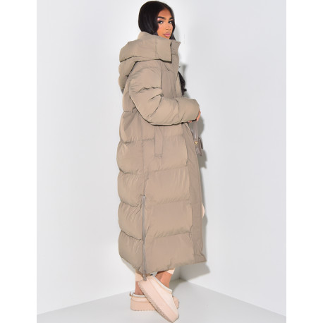 Doudoune longue à capuche