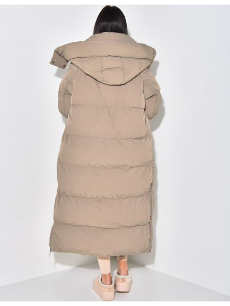 Doudoune longue à capuche