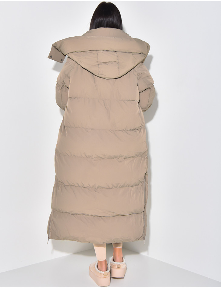 Doudoune longue à capuche