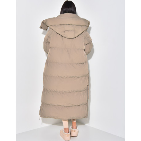 Doudoune longue à capuche