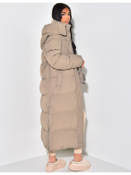 Doudoune longue à capuche