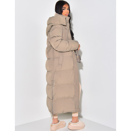 Doudoune longue à capuche