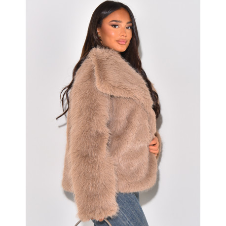Veste en fausse fourrure