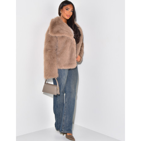Veste en fausse fourrure
