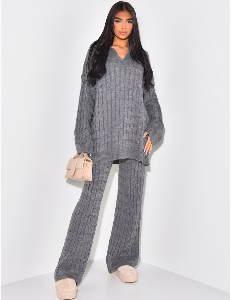 Ensemble pantalon et pull...