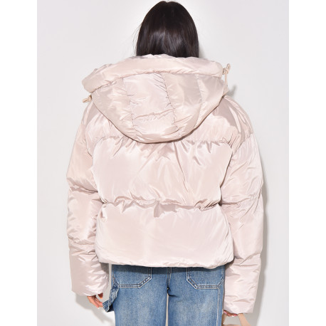 Doudoune courte à capuche