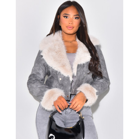 Perfecto with fur collar