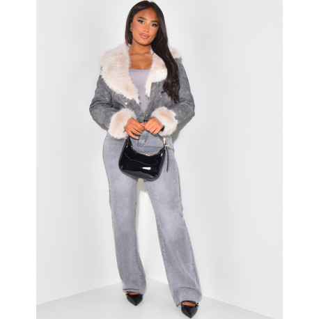 Perfecto with fur collar