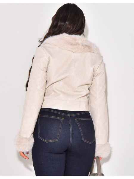 Perfecto with fur collar