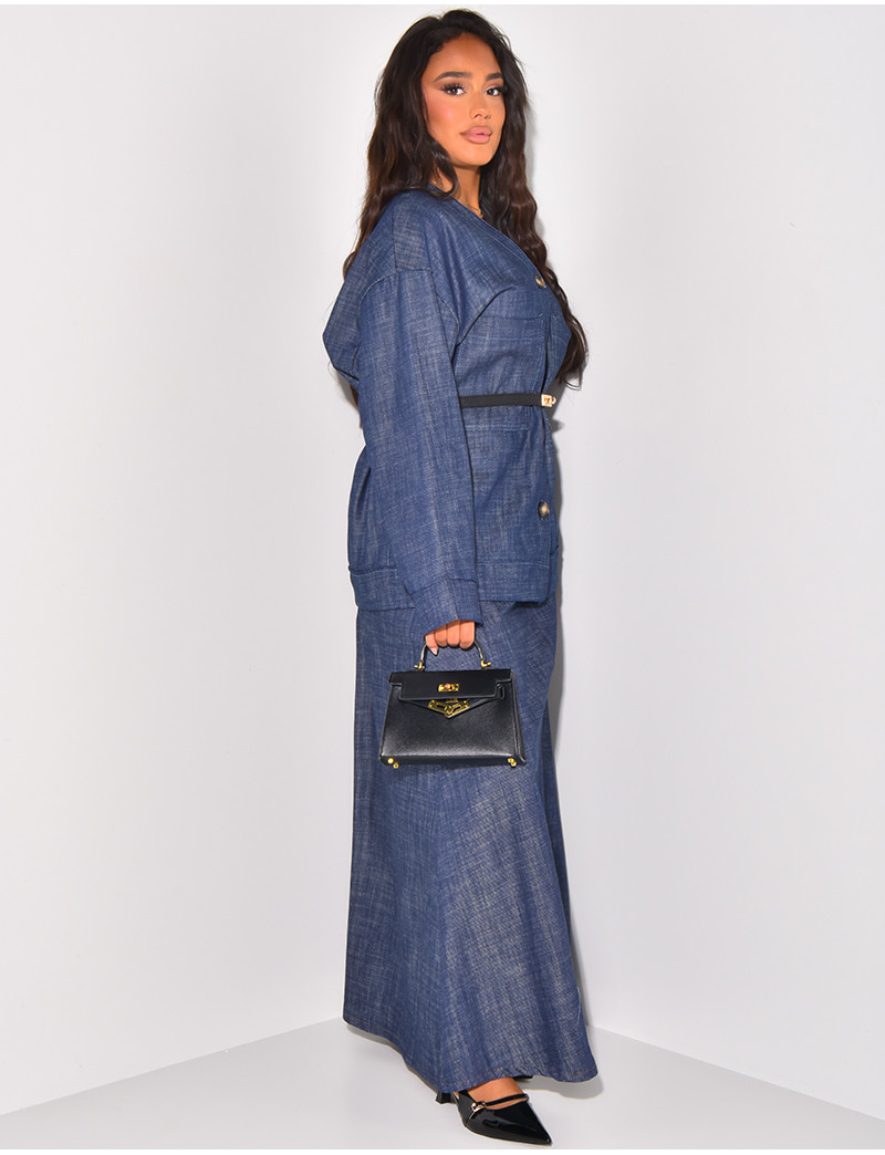 Ensemble Jeans Veste Et Jupe Veste Jean Femme C&a Ensemble Jean