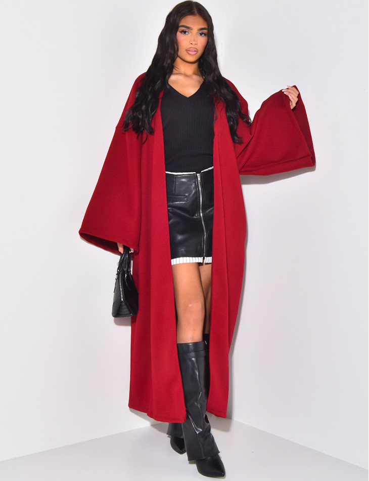 Kimono long et épais en feutrine