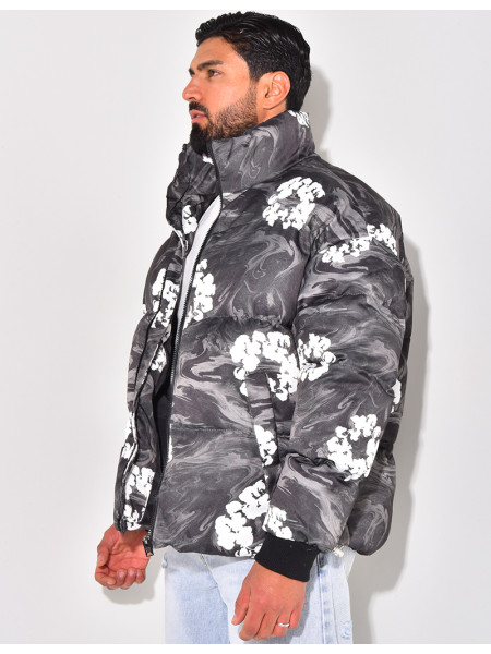Doudoune imprimé floral