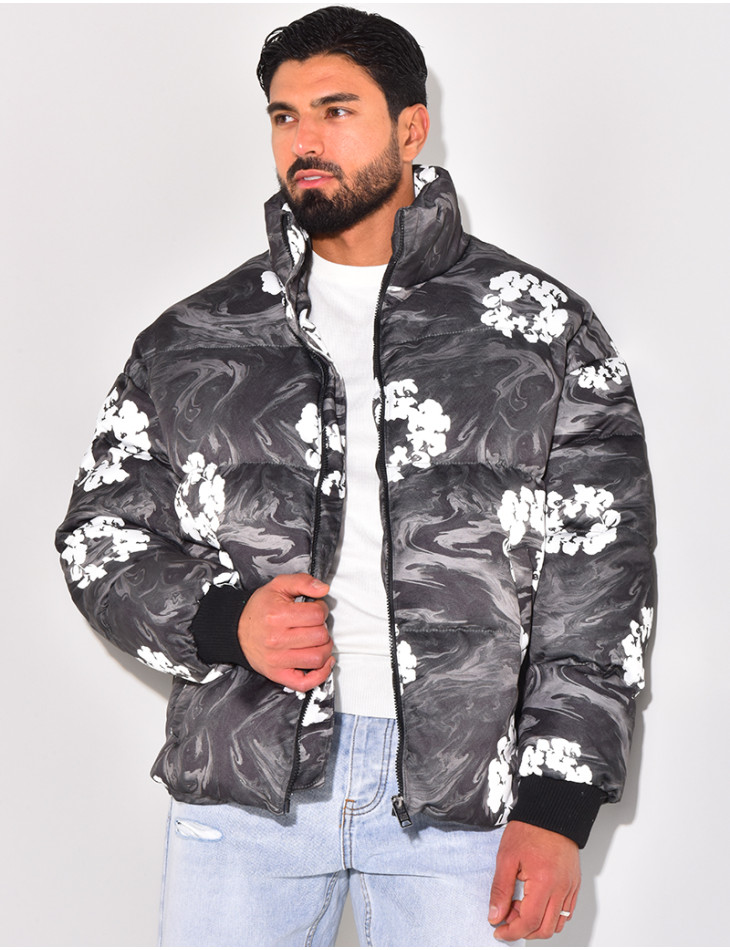 Doudoune imprimé floral