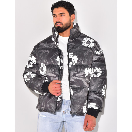 Doudoune imprimé floral