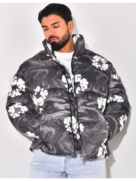Doudoune imprimé floral