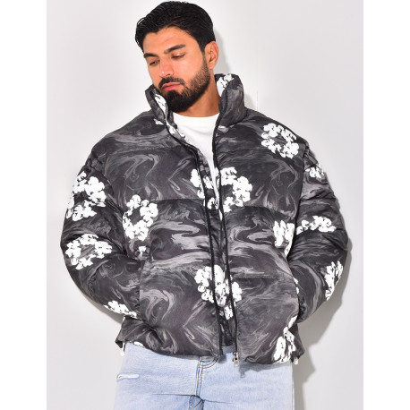 Doudoune imprimé floral