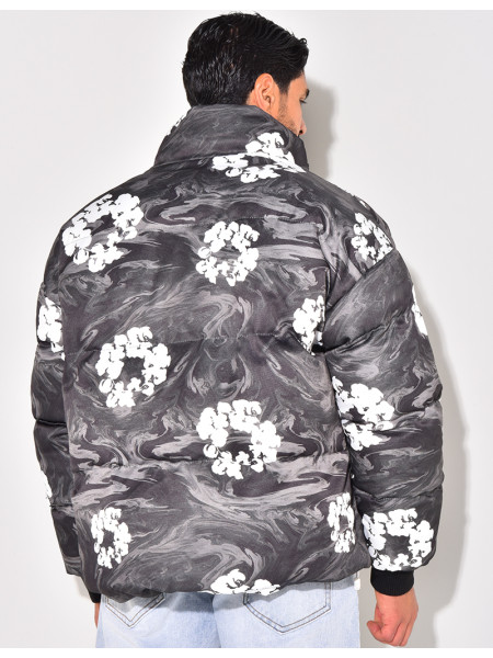 Doudoune imprimé floral