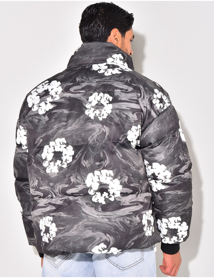 Doudoune imprimé floral