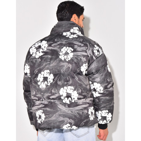 Doudoune imprimé floral