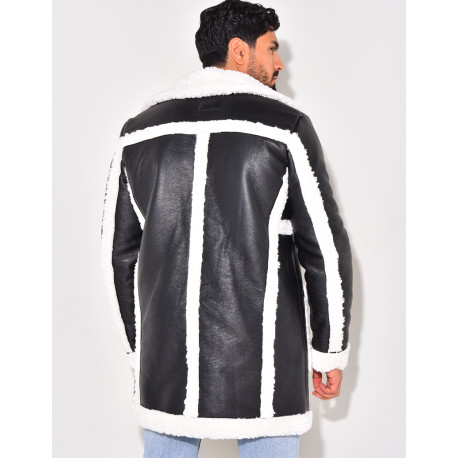 Herrenmantel mit Pelz