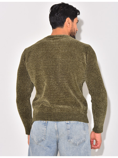 Pull en laine tressé