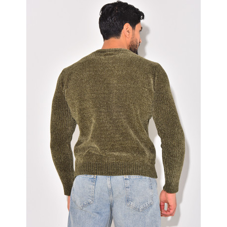 Pull en laine tressé