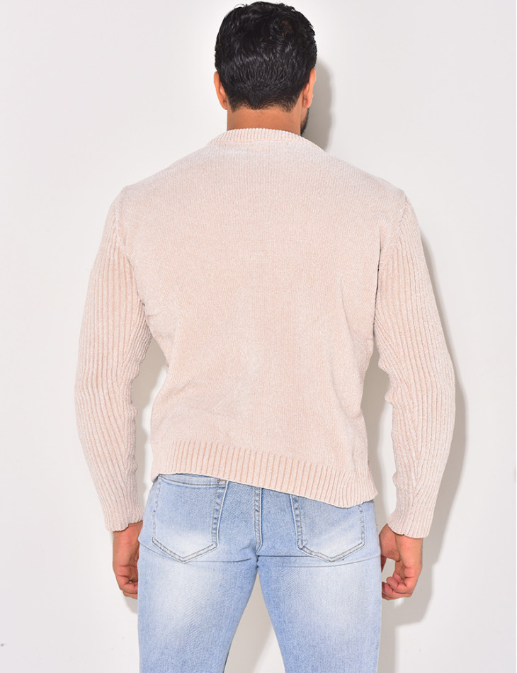 Pull en laine tressé