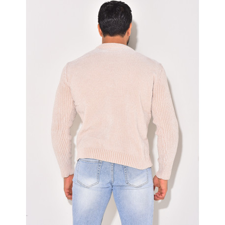 Pull en laine tressé