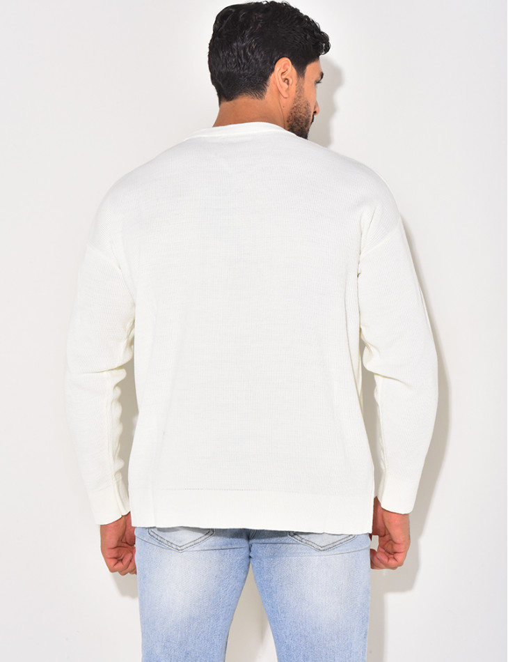 Pull fin à col rond